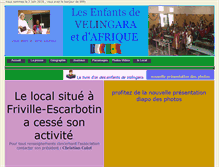 Tablet Screenshot of enfantsdevelingara.fr
